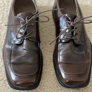 Matthew Borelli Lace Up Leather Oxford Mens Size 10 1/2